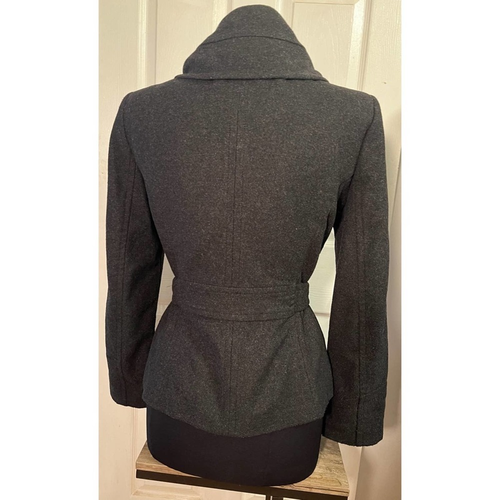 Zara Basic Dark Charcoal Grey Double Breasted Bel… - image 6